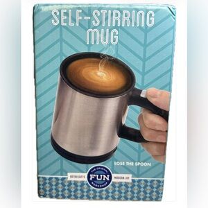Self-Stirring Stainless Steel Mug